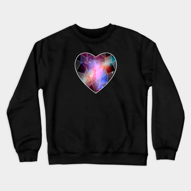 Galaxy crystal Crewneck Sweatshirt by Blacklinesw9